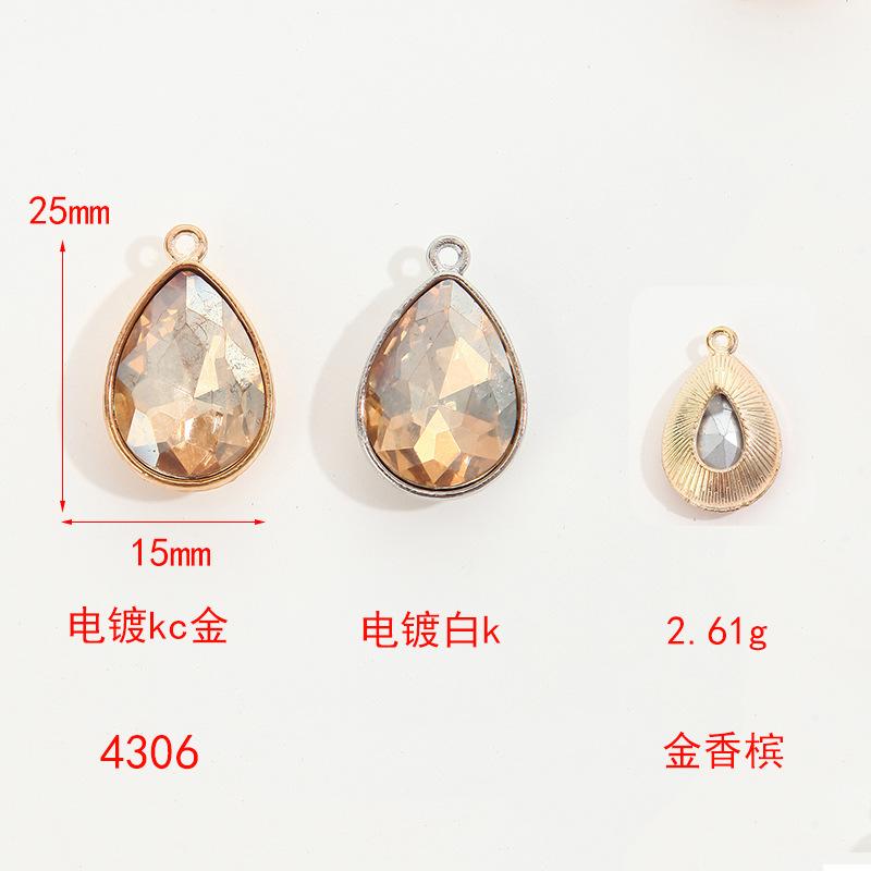 Simple Collarbone Chain Bracelet Alloy Diy Accessories Versatile Handmade Water Drop Pendant Diy Accessories