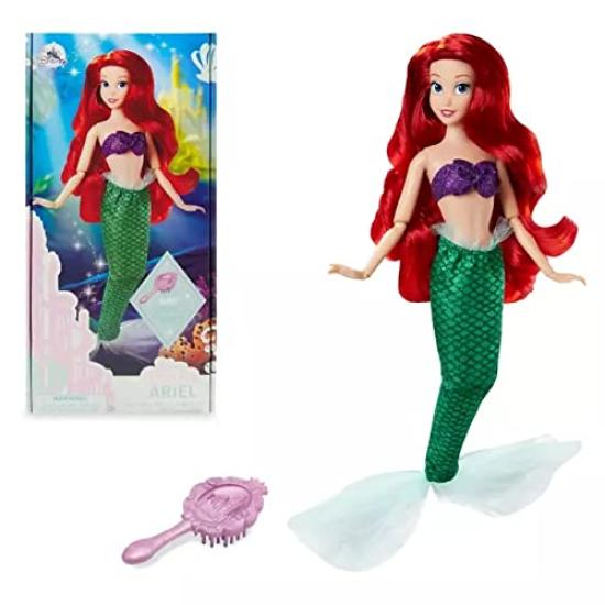 

Disney Ariel Classic Doll 2021 with Hairbrush Accessory Ariel Classic Doll The Little Mermaid 11 inches [Used] – – 1/2