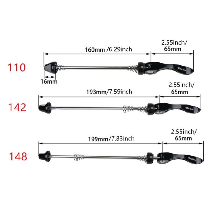 Bicycles Skewers Levers Front and Rear Quickly Release Skewers Road Bike Skewers  for Secure Wheel Attachments