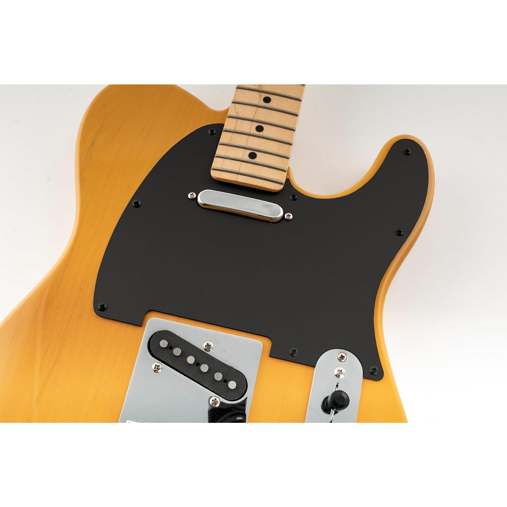 Musiclily Ultra 8-Hole Telecaster Pickguard, Anodized Aluminum, USA/Mexican Standard, Black, for Fender Tele Electric Guitars