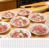 100 Pieces Clear Elastic Food Cover Plate Wrap Cling Bags Disposable Fresh Keeping Covers for Leftover Food Fruits Vegetables