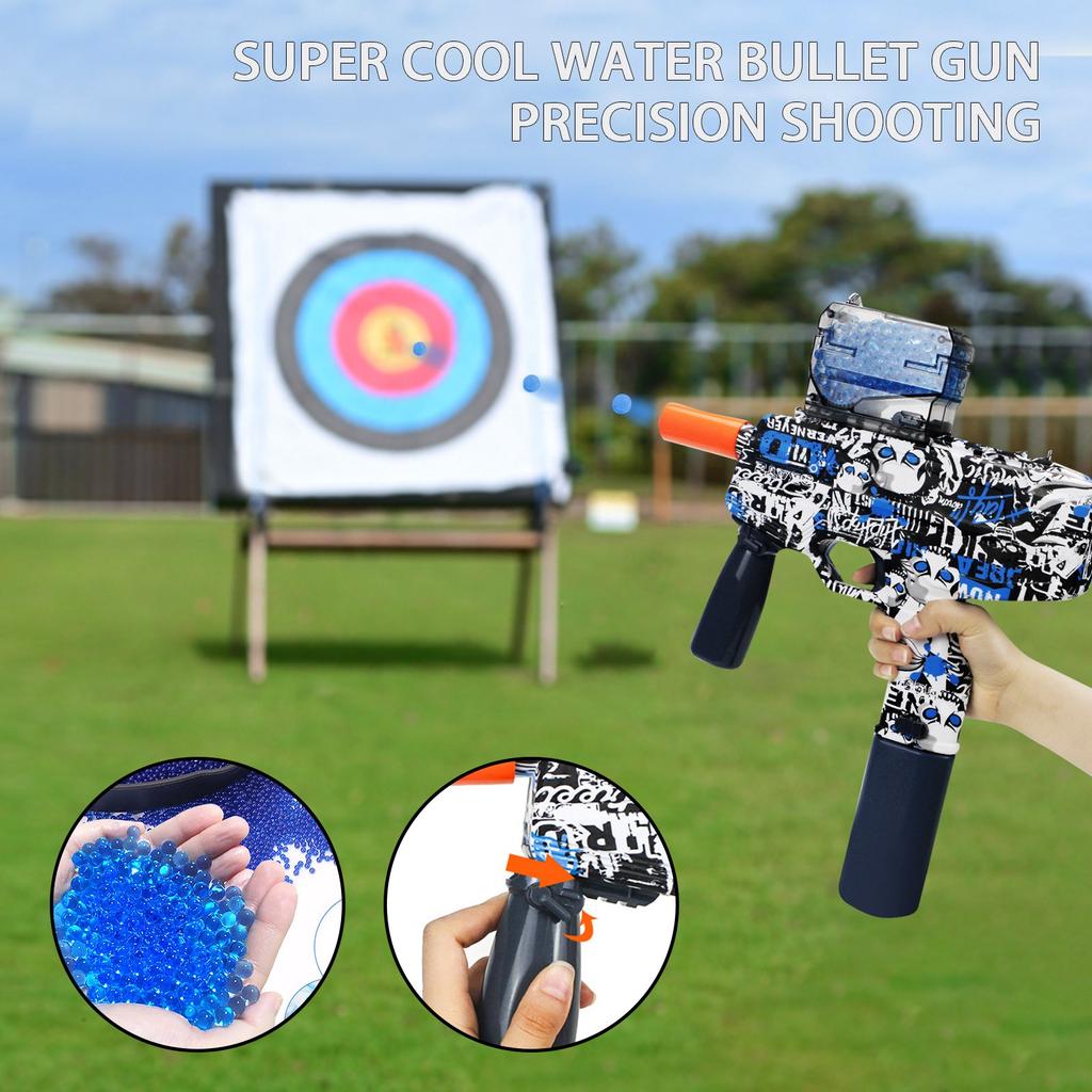 Gel-Ball-Blaster, elektrischer Splatter-Ball-Blaster, geeignet für Hinterhofspaß und Team-Schießspiele im Freien. Geburtstagsgeschenke für Jungen und Mädchen über 12 Jahren