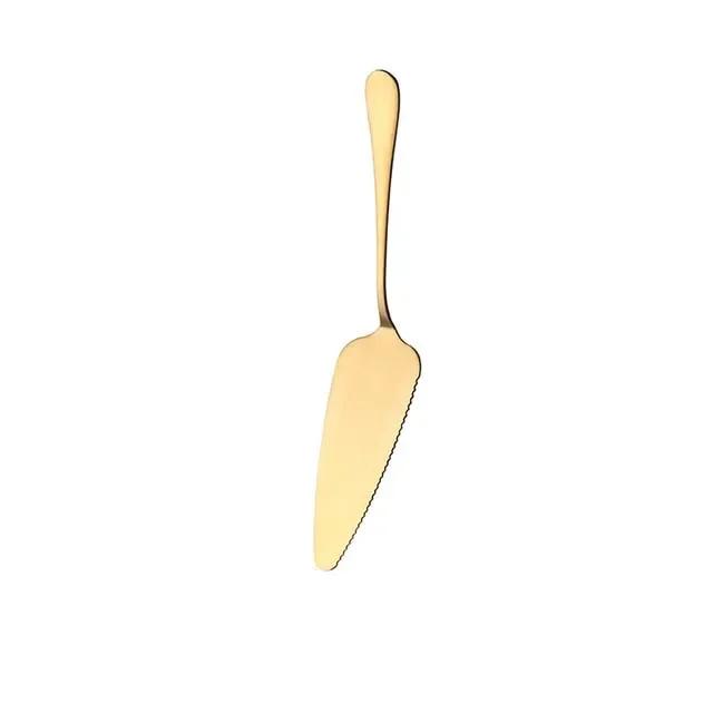 Serrated Edge Stainless Steel Cake Server Blade Cutter Pie Pizza Shovel Cake Spatula Baking Tool 1piece