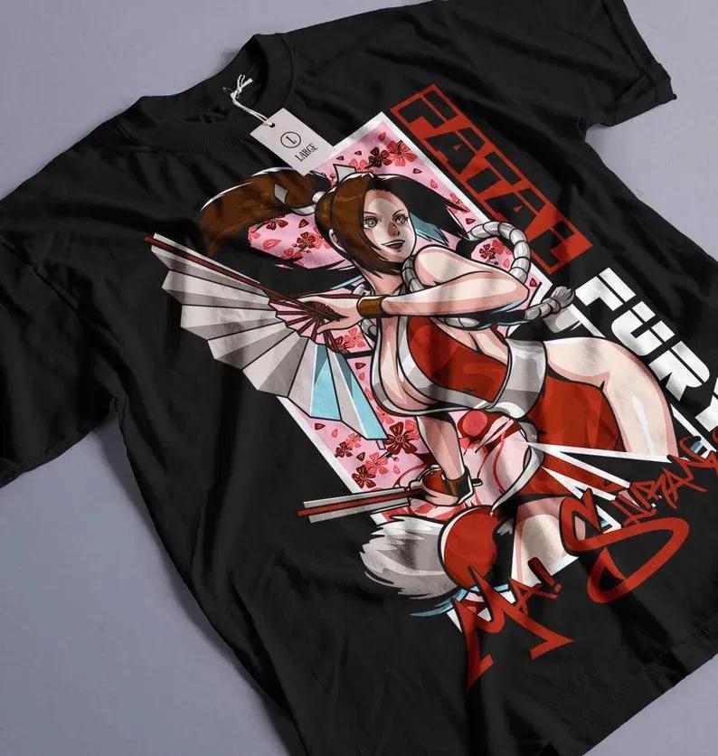Fatal Fury Kof Mai Fire Style Gaming TShirt Retro Anime Waifu Unisex TShirt S