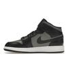 Air Jordan 1 Mid GS Shadow Barnskor Grå Svart Partikelgrå 554725-096