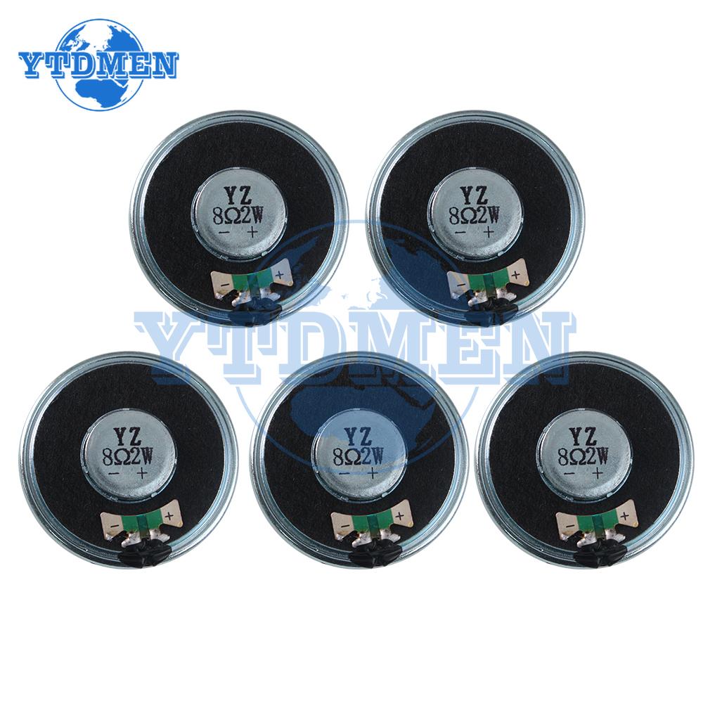 5/10PCS 2W 8ohm Speaker 40MM Diameter Ultra-thin Horn Speaker 2 Watt 8 Ohm Loudspeaker Kit for Arduino