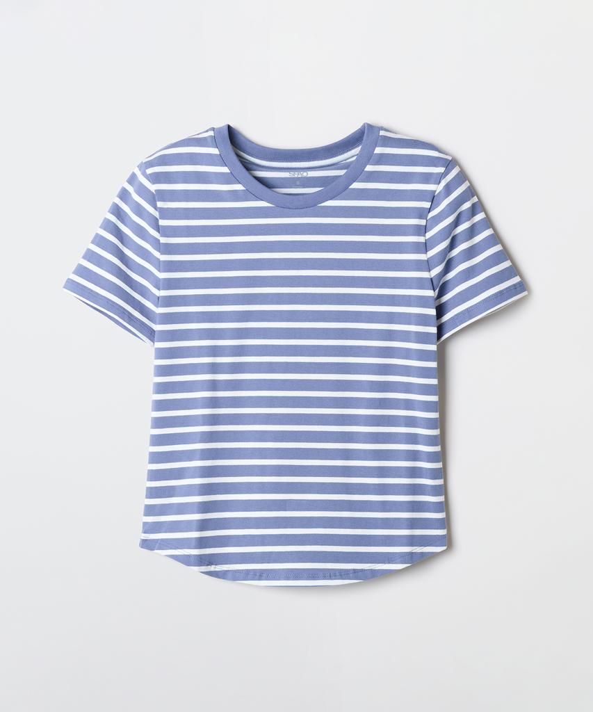Seupao [Cotton Spandex] Semi-Crop Slim Short Sleeve Tee_Sprwg25G01