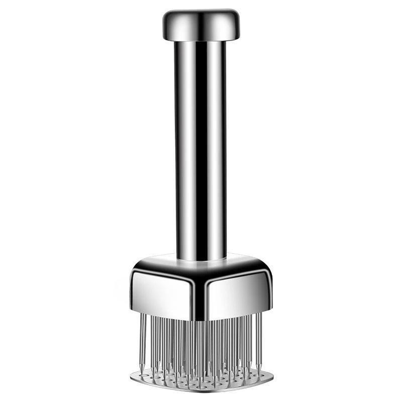 For 304 Stainless Steel Meat Hammer Needle Steak Tender Needle Pork Chop Loose Meat Needle Hammer Stainless Steel Hole Piercer