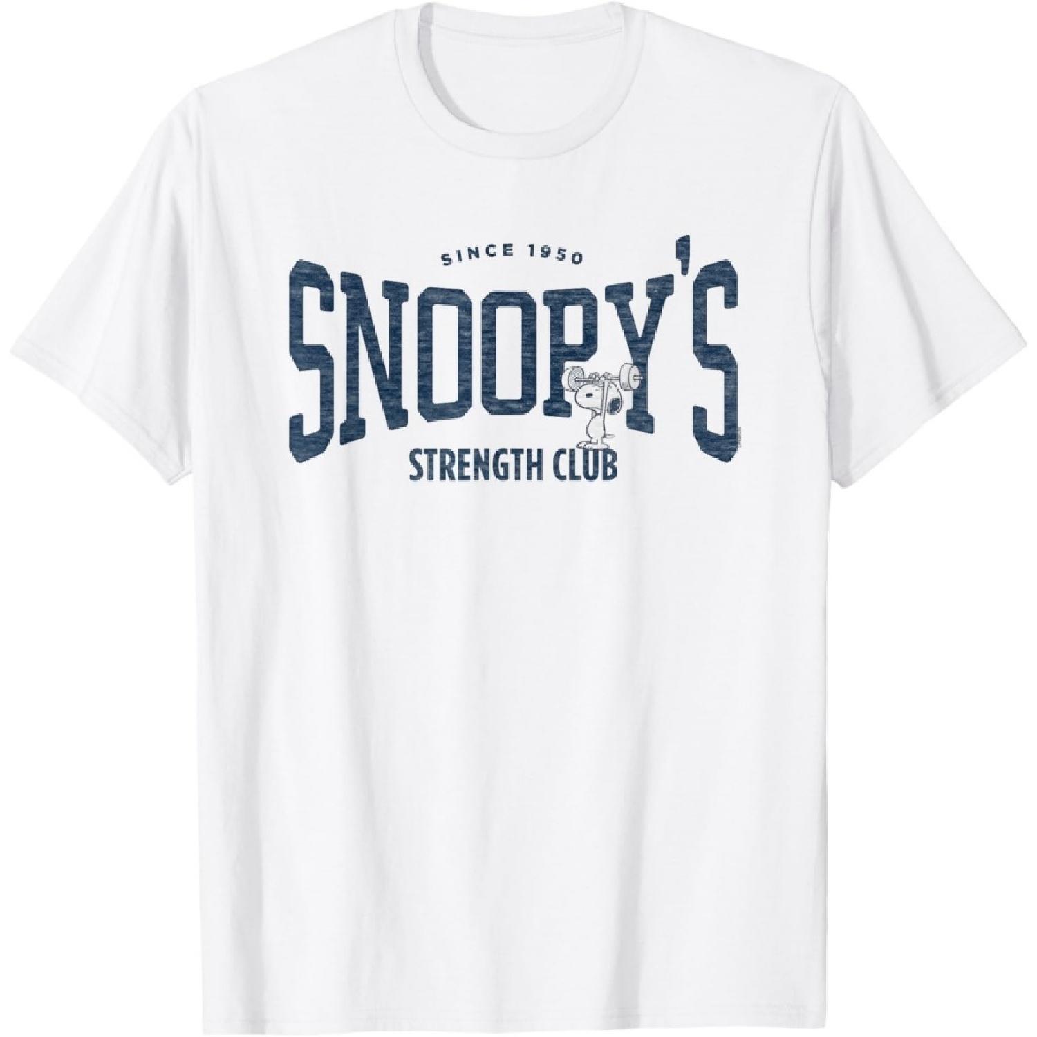 

Peanuts Snoopy s Strength Club T-Shirt XXXXXL білий