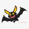 Bat Face Computer Icons Bat Iron On Heat Transfer Printing Vinyl Patches Sticker for Clothes DIY Appliques Washable Patches