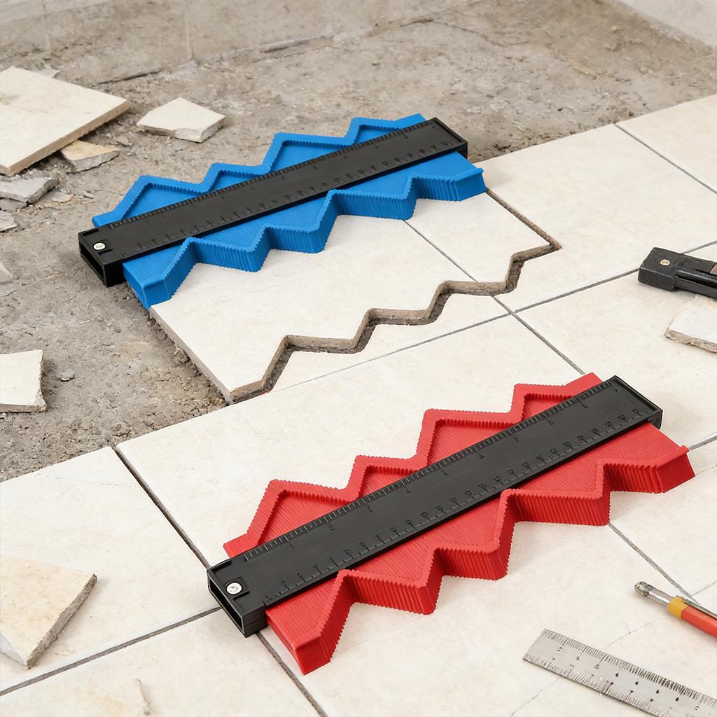 Universal Contour Gauge, 20-Inch Arc Ruler, Irregular Profile Ruler, Woodworking Corner Measuring Tool, Arc Profile Gauge
