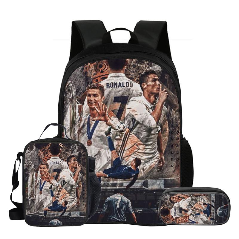 Boys Girls Everyday Backpack Knapsack Football Star Starry Sky Backpack School Tote L-Lamin Yamal Roomy Mochila Rucksack School