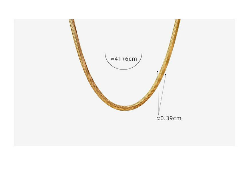 Gold-Plated Soft Snake Chain Necklace - Minimalist European & American Style Jewelry