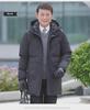 Men's 2024 Winter Hooded Down Jacket - Medium Length, Thick, and Warm for Middle-aged and Elderly