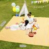 Hariumiu Outdoor Picnic Blanket Large Waterproof Non-Woven Fabric Picnic Mat Foldable Camping Beach Mat Portable Lightweight Picnic Supplies