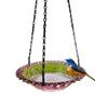Bird Flower Shaped Hanging Bird Feeder Birdbath For Garden Outdoor Decor Yard Farm Supplies Hummingbird Feeder Supplies New