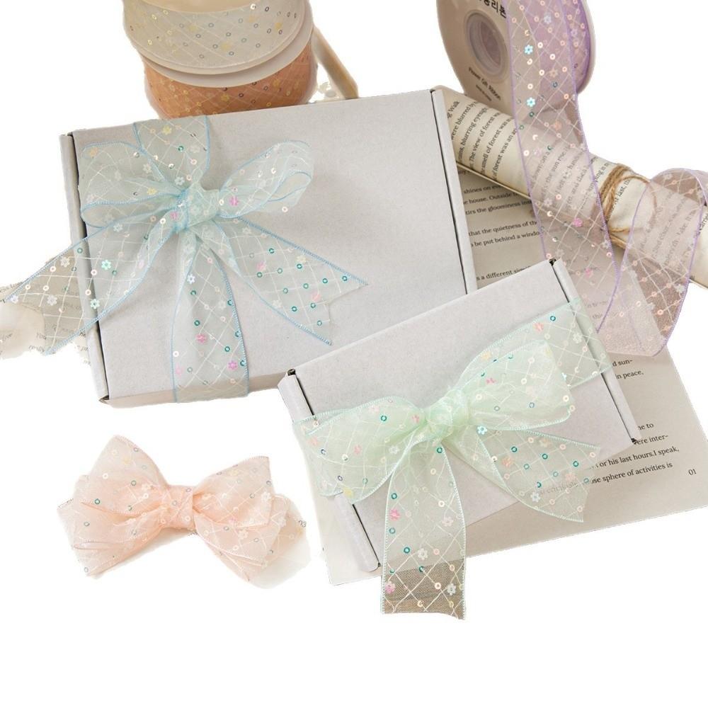 4cm Silk Ribbon Gift Wrapping Bouquets DIY Decor Creative Chiffon Ribbon