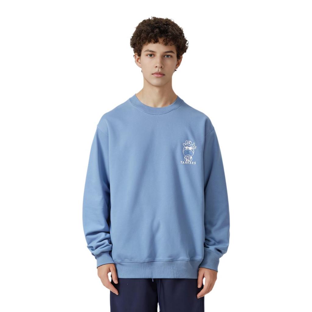MLB Sweatshirts Unisex Blue Crew Neck Moderate Regular 31MTC3111-50S