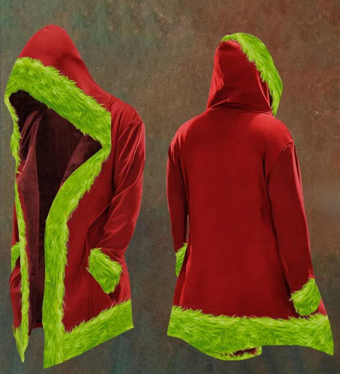 

Autumn/Winter European-American Santa Claus Fleece Hoodie XXXXXL