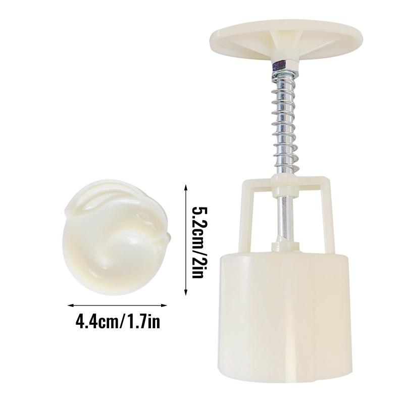 2/4Pcs Mooncake Mold Bunny Shape DIY Hand Pressure Pastry Mold Mid Autumn Festival Fondant Cake Mould Decoration Tool