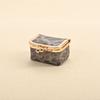 Mini PU Leather Kiss Lock Jewelry Box Leopard Pattern Portable Earphone Storage Case Coin Purse Ring Necklace Travel Organizer for Women