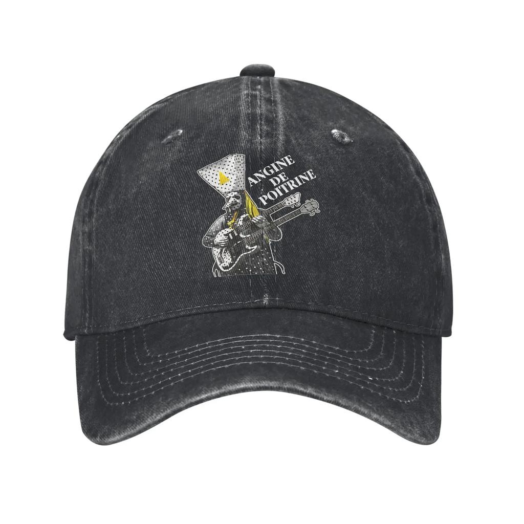 Angine de Poitrine Band Printed Caps For Unisex Cotton  Trucker Hat Daily Wear Baseball Cap Adjustable