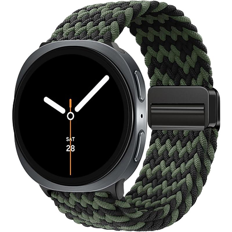 Nylon Braided Solo Loop Strap Suitable for Samsung Galaxy Watch 8 40mm/44mm Magnetic Band For Galaxy Watch 8 Classic Correa