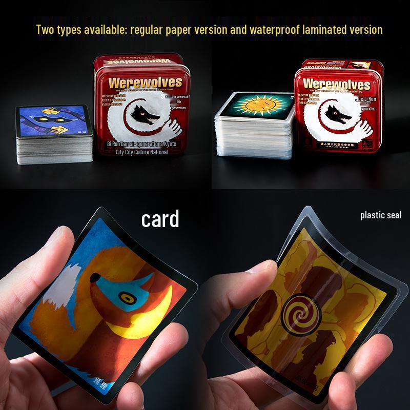 Werewolf 6th Gen Card Game: Waterproof Tin Box - "It's Dark, Please Close Your Eyes" Edition