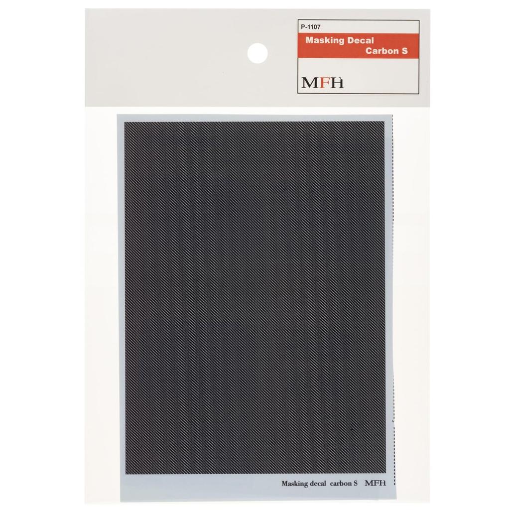 Model Factory Hiro Masking Decal Carbon S Type P1107 Detail-Up Parts for Scale Models 143x105mm
