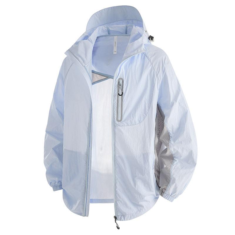 UV protection UPF10 + sports skin summer outdoor sunscreen clothing men's and women's ice silk clothing breathable ultra-light sunscreen clothing