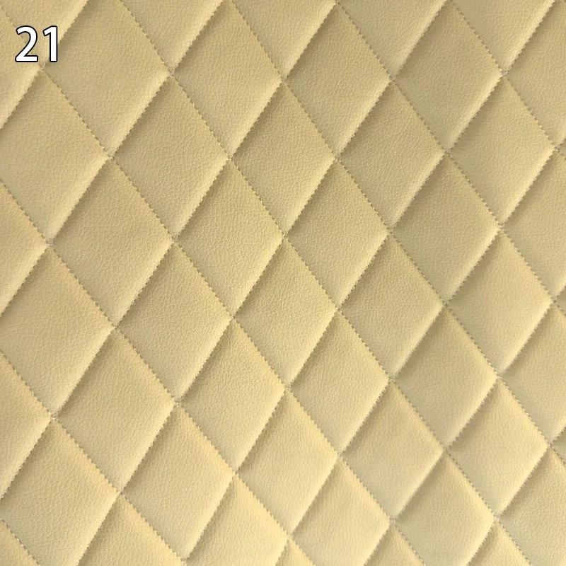 100x158cm Faux Leather Fabric Foam Quilted Padded for Car Interior Seat Cover Sofa Cushion Wear Resistant DIY