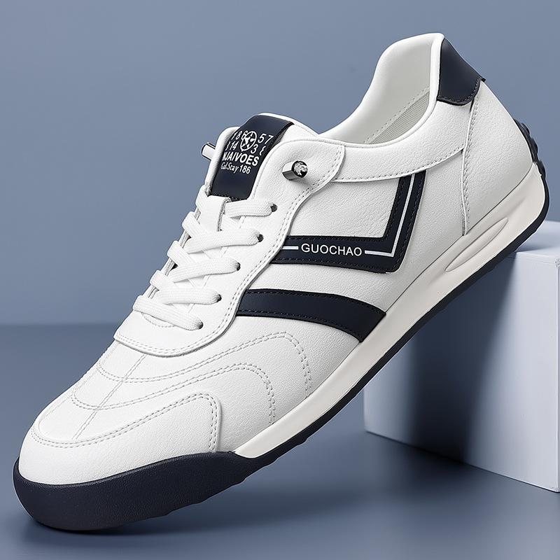 

Мужская обувь 2025 новая дышащая на мягкой подошве немецкая тренировочная обувь модная повседневная спортивная обувь на платформе прилив 2025 38 белый