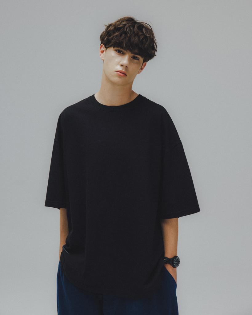 ANGLAN Essential Layer Half Tee - Black