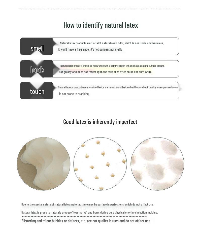 Thailand Natural Latex Neck Support Pillow - Cervical Protection Sleep Aid for Home, Dorm, and Kids