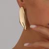 Geometric Irregular Stud Earrings Sexy Metal Smooth Liquid Lava Ins Wind Earrings