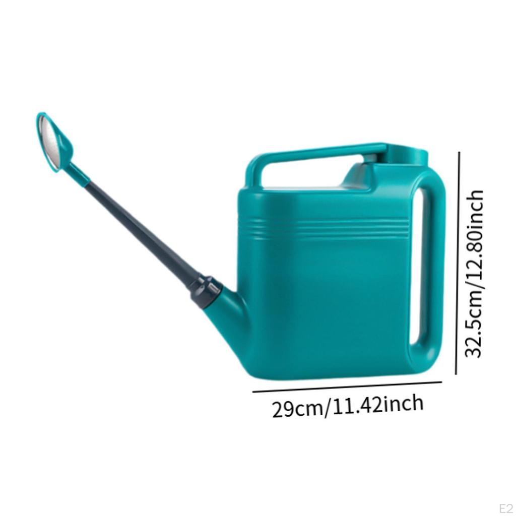 Gießkanne mit langer Öffnung, 8 l, quadratisches Gartengerät, Gartentopf, großes Fassungsvermögen für den Außenbereich