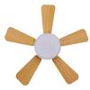 Socket Ceiling Fan Light with Remote Dimmable Small Ceiling Fan 3 Colors Easy Install Screw In E26 E27 Base for Bedroom Living Room Kitchen Garage