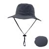 Hochwertige Outdoor-Sonnenschutz-Atmungsaktive Einfache Wanderhüte Jagd-Reisekappe Angelkappe Mit Kordel