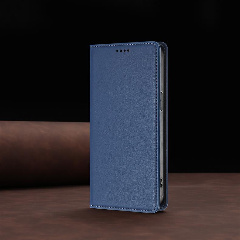 Suitable for Samsung S26 Edge phone case with leather texture, strong magnetic attraction, flip cover, S25 FE dual card slot protective case