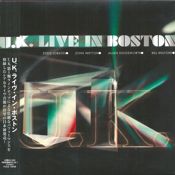 

CD UK - Live In Boston POCE19009 Isol Discus Org 2007 Japan Rock Used