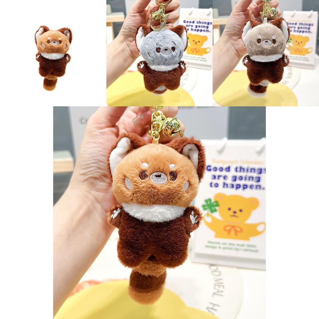 Delightfully Cute Jinnew Plush Panda Keychain Soft Toy Accessory For Keys