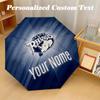 Leeds Rhinos Automatic 8‑ribs Umbrella, Custom Name Text Personalized Folding Umbrella Rain Sun Gift