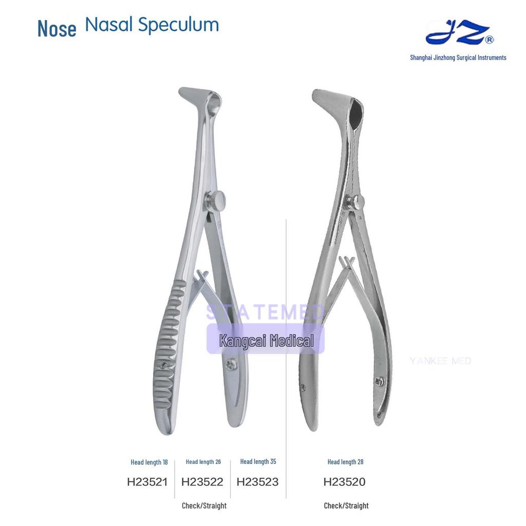 Jinzhong Stainless Steel Nasal Speculum for Nasal Examination - Adult & Child Dilator