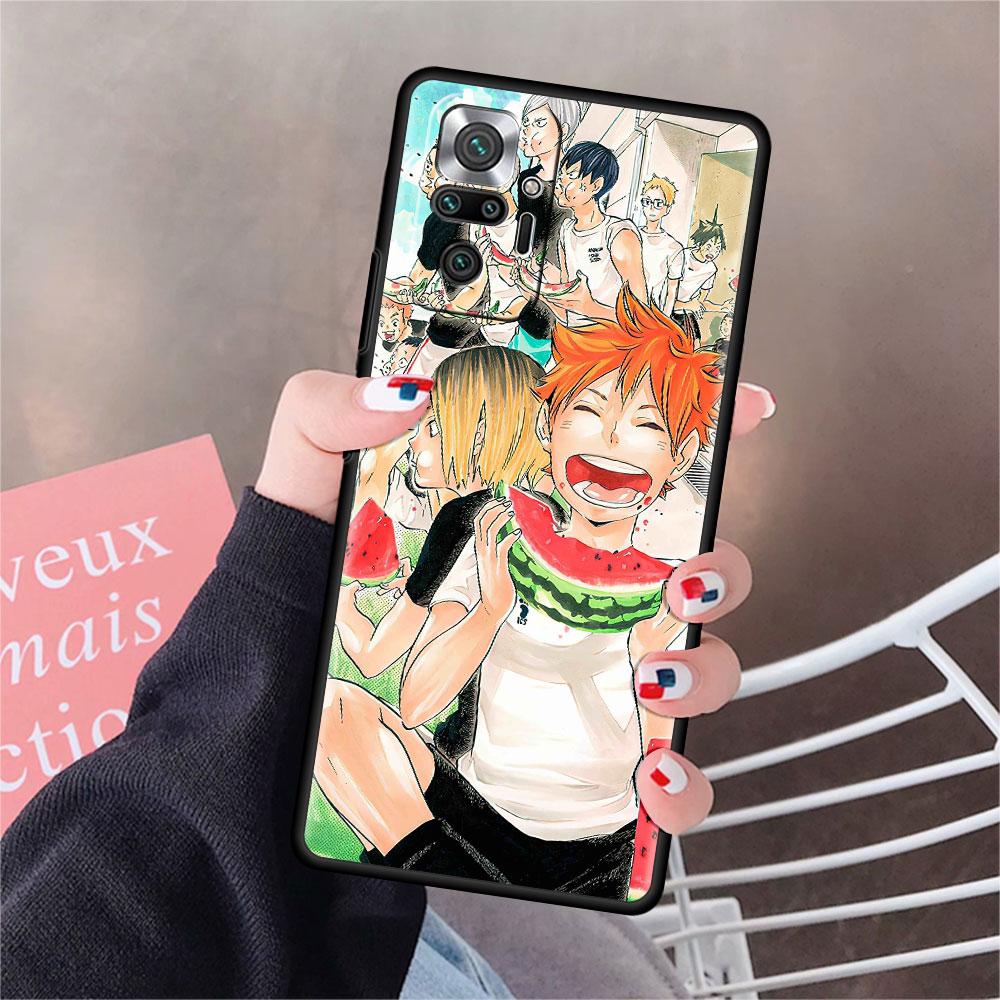 

Мягкий чехол для телефона Xiaomi Redmi Note 10 9 11 Pro 10S 9S K40 8 9A 9C 9T 7 10C 8T, силиконовый чехол Haikyu!! Аниме Shell Capa Redmi K40