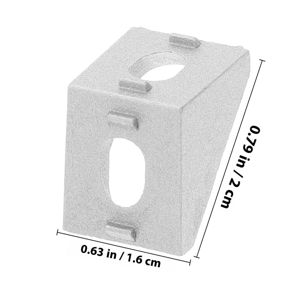 25Pcs Corner Bracket Aluminum 2020 Size 2x2x2cm Heavy Duty Metal for 20Mm Aluminum Extrusion 90 Degree Angle for 3D Printer Cnc