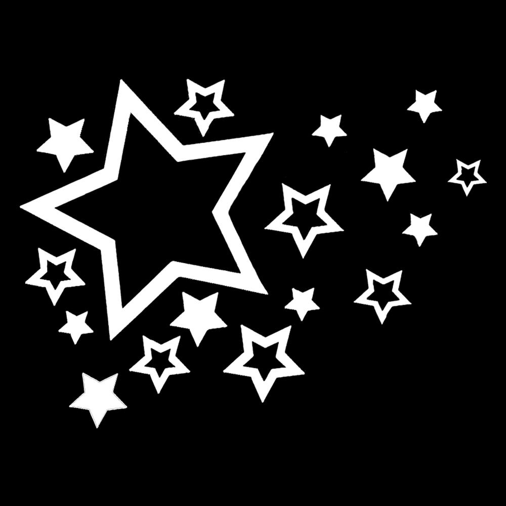 16*12CM Fashion Shooting Stars Styling Vinyl Car Sticker Bumper Decorate Car Styling Decorative Accessories