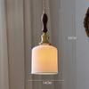 Simple LED Ceramic Lampshade E27 Bedroom Bedside Lighting Pendant Lamp Living Room Dining Room Corridor Bar Atmosphere Lighting