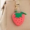Faux Leather Coin Wallet, Fruity Pattern Mini Wallet, Portable Headphone Case Pouch, Bag Keychain Pendant Gift Accessory