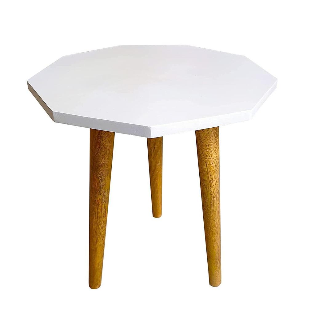 Beautiful Antique Wooden Fold-able Side Table/End Table/Plant Stand/Stool Living Room Kids Play Furniture Table Round Shape