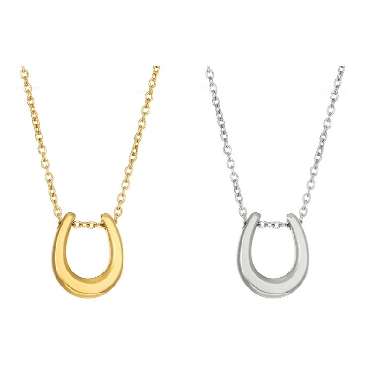 Horseshoe Pendant Necklace U shaped Choker Necklace Wedding Jewelry Accessories